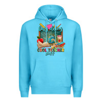 Ocean Blue busy doing cool teacher stuff Premium Hoodie - Zillion Design Studio
