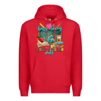 Red busy doing cool teacher stuff Premium Hoodie - Zillion Design Studio