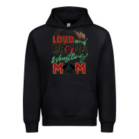 Black loud and proud wrestling mom Urban Hoodie - Zillion Design Studio