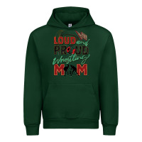 Forest Green loud and proud wrestling mom Urban Hoodie - Zillion Design Studio