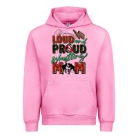 Fuchsia Pink loud and proud wrestling mom Urban Hoodie - Zillion Design Studio