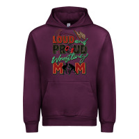 Mauve Wine loud and proud wrestling mom Urban Hoodie - Zillion Design Studio