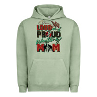 Pigment Oil Green loud and proud wrestling mom Urban Hoodie - Zillion Design Studio