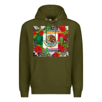 Army Green mexican flag Premium Hoodie - CTS Tumbler Store