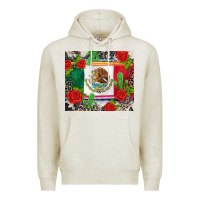 Oatmeal Heather mexican flag Premium Hoodie - CTS Tumbler Store