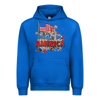 Cobalt made in america Urban Hoodie - Zillion Design Studio
