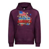 Mauve Wine made in america Urban Hoodie - Zillion Design Studio