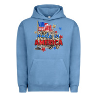 Pigment Pebble Blue made in america Urban Hoodie - Zillion Design Studio