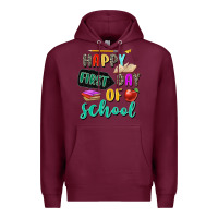Burgundy happy first day of school Premium Hoodie - Zillion Design Studio