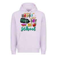 Lilac happy first day of school Premium Hoodie - Zillion Design Studio