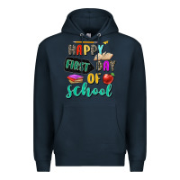 Navy happy first day of school Premium Hoodie - Zillion Design Studio