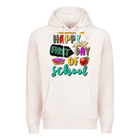 Pale Pink happy first day of school Premium Hoodie - Zillion Design Studio