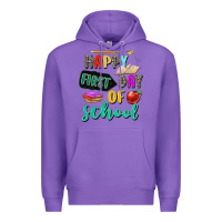Purple happy first day of school Premium Hoodie - Zillion Design Studio