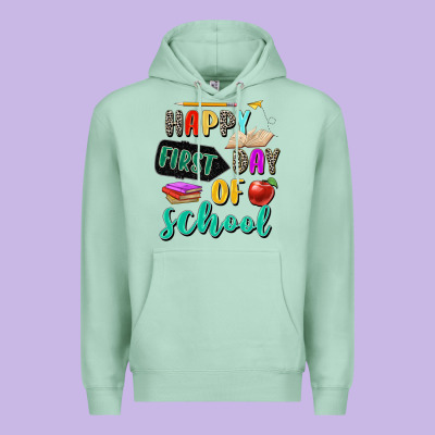 Happy First Day Of School Premium Hoodie Designed By Zillion Design Studio