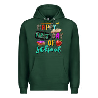 Sports Green happy first day of school Premium Hoodie - Zillion Design Studio