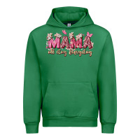 Emerald mama all day everyday Urban Hoodie - Zillion Design Studio