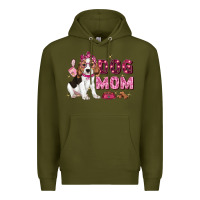 Army Green dog mom Premium Hoodie - Zillion Design Studio