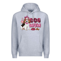 Heather Grey dog mom Premium Hoodie - Zillion Design Studio