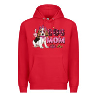 Red dog mom Premium Hoodie - Zillion Design Studio