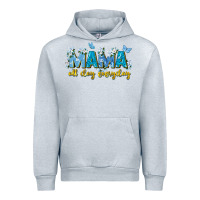 Heather Grey mama all day everyday Urban Hoodie - Zillion Design Studio