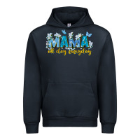 Navy mama all day everyday Urban Hoodie - Zillion Design Studio