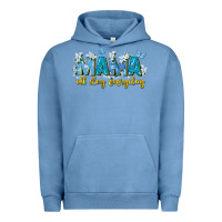 Pigment Pebble Blue mama all day everyday Urban Hoodie - Zillion Design Studio
