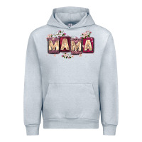 Heather Grey mama with license letters Urban Hoodie - Zillion Design Studio
