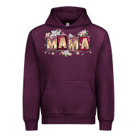 Mauve Wine mama with license letters Urban Hoodie - Zillion Design Studio