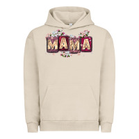 Pigment French Oak mama with license letters Urban Hoodie - Zillion Design Studio
