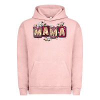 Pigment Salmon mama with license letters Urban Hoodie - Zillion Design Studio