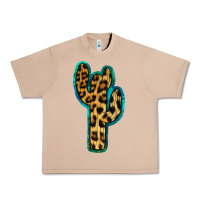 Burro Turquoise Leopard Cactus Urban Heavy Tee - RanaPortraitStore