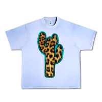 Grape Ice Turquoise Leopard Cactus Urban Heavy Tee - RanaPortraitStore