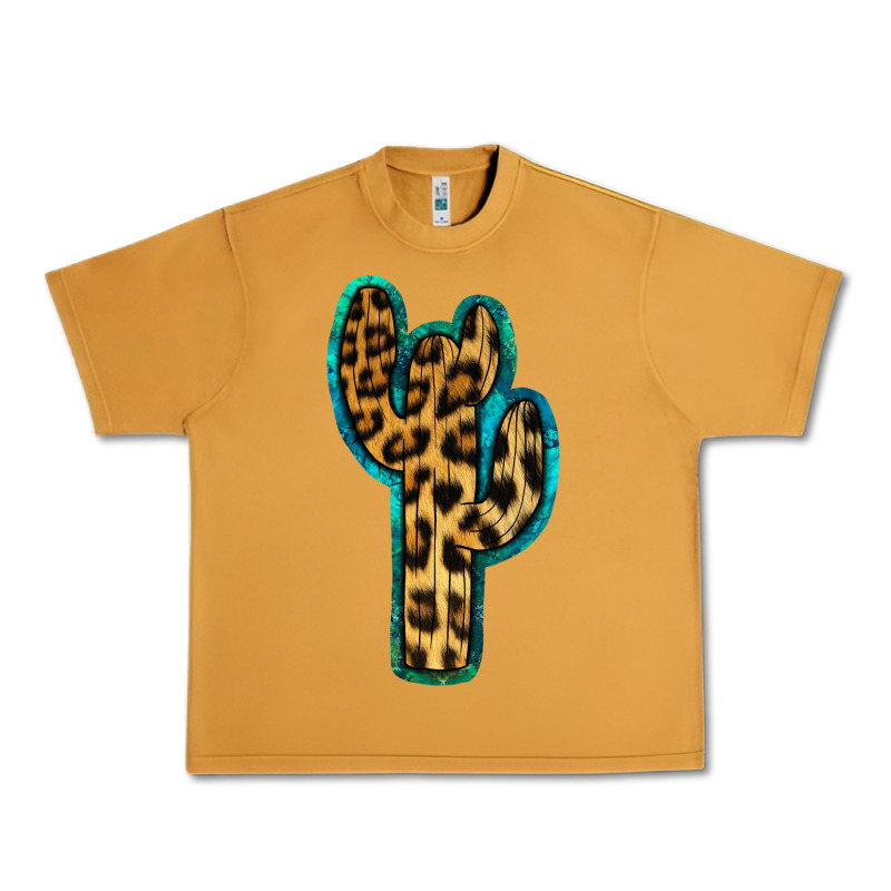 Turquoise Leopard Cactus Urban Heavy Tee by RanaPortraitStore | Teevron