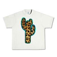 Pistachio Turquoise Leopard Cactus Urban Heavy Tee - RanaPortraitStore