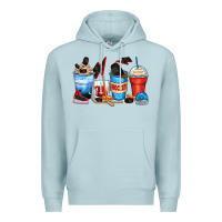 Blue Mist hockey begins after coffee cups Premium Hoodie - Zillion Design Studio