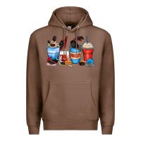 Chestnut hockey begins after coffee cups Premium Hoodie - Zillion Design Studio