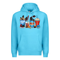 Ocean Blue hockey begins after coffee cups Premium Hoodie - Zillion Design Studio