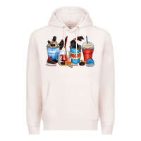 Pale Pink hockey begins after coffee cups Premium Hoodie - Zillion Design Studio