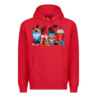 Red hockey begins after coffee cups Premium Hoodie - Zillion Design Studio