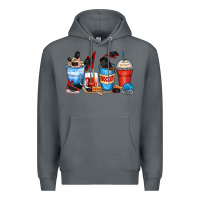 Rock hockey begins after coffee cups Premium Hoodie - Zillion Design Studio