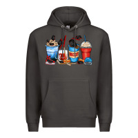 Smoke hockey begins after coffee cups Premium Hoodie - Zillion Design Studio