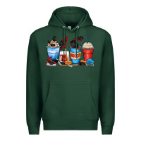 Sports Green hockey begins after coffee cups Premium Hoodie - Zillion Design Studio