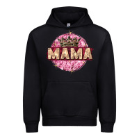 Black mama with round leopard Urban Hoodie - Zillion Design Studio