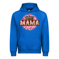 Cobalt mama with round leopard Urban Hoodie - Zillion Design Studio
