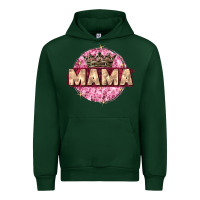 Forest Green mama with round leopard Urban Hoodie - Zillion Design Studio