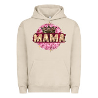 Pigment French Oak mama with round leopard Urban Hoodie - Zillion Design Studio