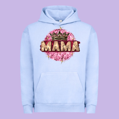 Mama With Round Leopard Urban Hoodie Designed By Zillion Design Studio