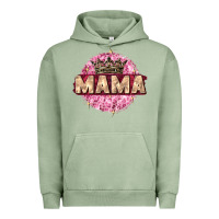 Pigment Oil Green mama with round leopard Urban Hoodie - Zillion Design Studio