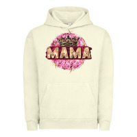 Pigment Pistachio mama with round leopard Urban Hoodie - Zillion Design Studio