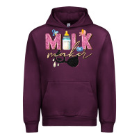 Mauve Wine milk maker Urban Hoodie - Zillion Design Studio